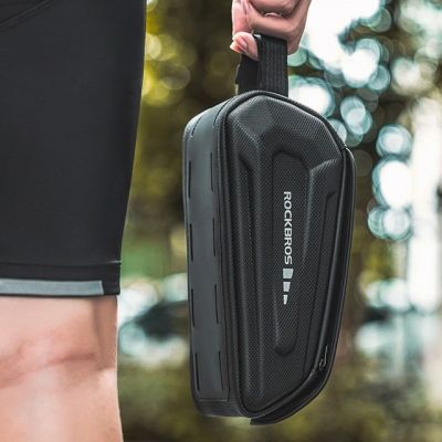 2. Fahrradtasche Rockbros 30120064001, wasserdicht, für den Rahmen, mit Handyhülle – schwarz