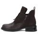 4. Damen-Lederboots in Kroko-Optik, Schokoladenbraun Filippo DBT820
