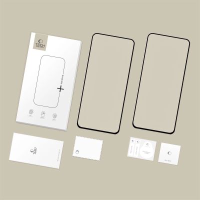 7. Tech-Protect Glass Fit+ 2er-Pack Panzerglas für Samsung Galaxy S25 FE - Schwarz