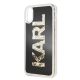 3. Karl Lagerfeld Karl Logo Glitter iPhone X/Xs Hülle - Schwarz