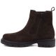 3. Damen-Ankle-Boots aus Leder, Wildleder, Schokoladenbraun, Sergio Leone BT-01-S