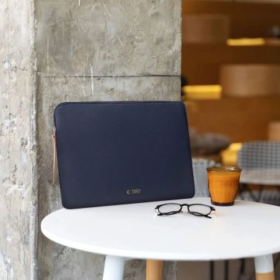 9. Tech-Protect Fleece-Laptoptasche 13-14" - Blau