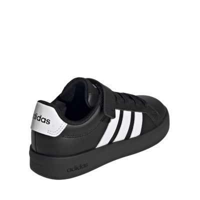 3. Adidas Grand Court 3.0 Kinderschuhe Schwarz und Weiß KJ4369