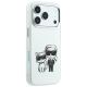4. Karl Lagerfeld Smooth Karl & Choupette Bodies Sketch MagSafe Hülle für iPhone 18 Pro Max / 17 Pro Max Beige