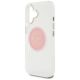 6. Guess IML Metal Colored Circle Classic Logo MagSafe iPhone 16 Hülle - Rosa