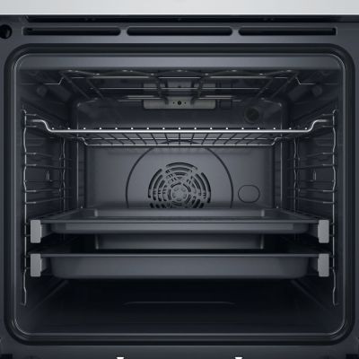 8. Einbaubackofen WHIRLPOOL WOI4S8HM2SWA weiß Hydrolyse Dampf+ SoftClose AirFry