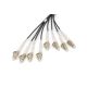 10. Digitus werkseitig konfektioniertes universelles Glasfaser-Breakout-Kabel, Multimode OM4, 8 Fasern, LC/UPC - LC/UPC