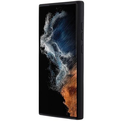 5. Karl Lagerfeld Silikon Choupette Metal Pin Hülle für Samsung Galaxy S23 Ultra – Schwarz