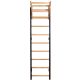 13. Turnwand-Stangen aus Holz und Metall mit hölzerner Hantelbank K 711W