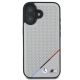 3. BMW M Perforated Tricolor Line MagSafe Hülle für iPhone 16 – Grau