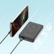 20. Powerbank Wozinsky WLWP-10KA0Y3S 22,5W PD Qi2 10000 mAh, mit Ständer, 1x USB-A, 1x USB-C - schwarz