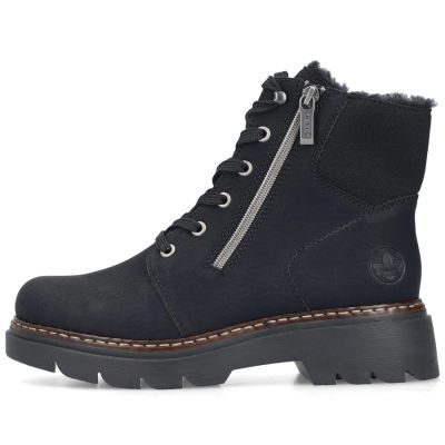 3. Bequeme Damen-Trekkingschuhe in Schwarz Rieker 76720-00