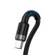 4. Baseus Cafule Kabel USB Typ C SuperCharge 40W Quick Charge 3.0 QC 3.0 Kabel 1m grau-schwarz (CATKLF-PG1)