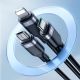 8. Joyroom Multi-Use Series S-A18 3in1 USB-A – Lightning /USB-C/Micro-USB-Kabel 0,3 m – Schwarz