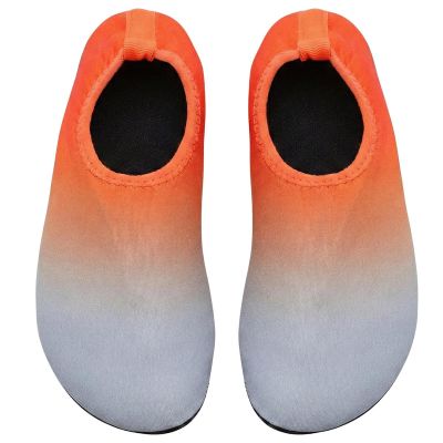 2. Neopren-Wasserschuhe Junior Grau/Orange XQMAX Größe 29