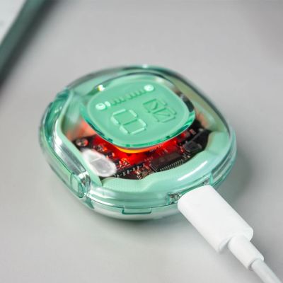 6. Acefast T8 TWS Bluetooth-Funkkopfhörer – Hellblau