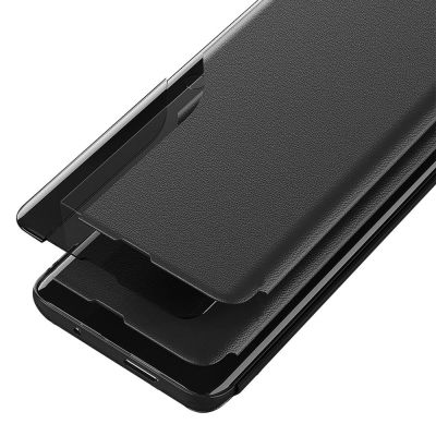 6. Eco Leather View Case Elegantes Flip Cover mit Standfunktion Poco M4 Pro 5G Rot