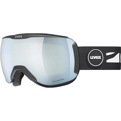 Uvex Downhill 2100 CV Skibrille für Wintersport, Schwarz, Unisex, weiße sphärische Scheibe