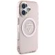 4. Guess IML Metal Mountain Logo MagSafe iPhone 16 Hülle - Rosa