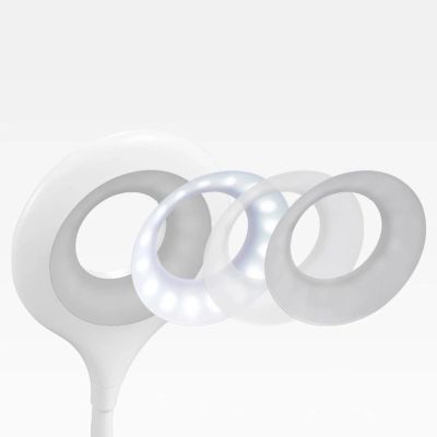 6. Mini Wozinsky Kabellose LED-Leselampe mit Clip + USB-C-Kabel - Weiß