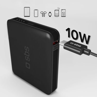 5. Powerbank SBS NanoTube 5000 mAh High-Density - schwarz