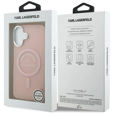8. Karl Lagerfeld IML Karl RSG Logo MagSafe Hülle für iPhone 17 - Pink
