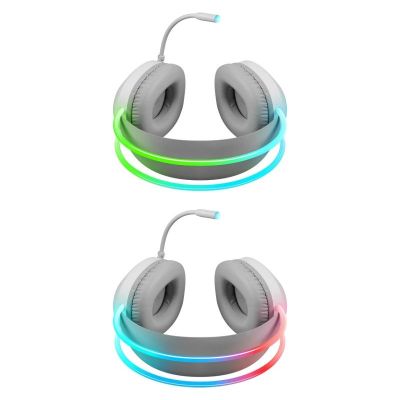 7. Defender Eclipse RGB-Kopfhörer mit Mikrofon, Weiß 62440