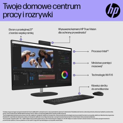 5. HP All-in-One 27-cr0224nw i5-1335U 27,0" FHD IPS 300 Nits AG 16 GB DDR4 3200 SSD512 Iris Xe Grafik LAN-Kamera 1080p + IR Kein Betriebssystem Gehäuse Weiß Gehäuse Weiß 2 Jahre