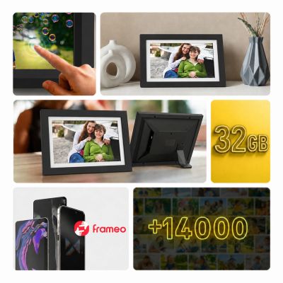 6. Wozinsky WRC-32 10,1" Digitaler Bilderrahmen mit Frameo 32GB App - Schwarz