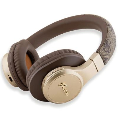 3. Guess Bluetooth-On-Ear-Kopfhörer GUBH604GEMW braun/braun 4G Script