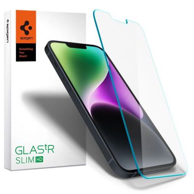 Spigen Glas.tR Slim Panzerglas für iPhone 13 / 13 Pro / 14 / 16e / 17e