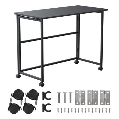 Maclean Klapptisch/Schreibtisch, schwarz, mobil, 100 x 50 cm, max. 50 kg MC-1250 B