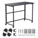 Maclean Klapptisch/Schreibtisch, schwarz, mobil, 100 x 50 cm, max. 50 kg MC-1250 B