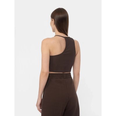 3. Asymmetrisches One-Shoulder-Crop-Top für Damen 4F