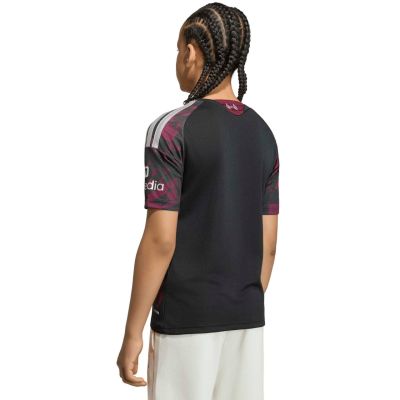 6. adidas Liverpool FC 26/27 Auswärtstrikot für Kinder, Schwarz und Rosa KB8284
