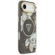 4. Guess IML Glitter Flowers Triangle MagSafe Hülle für iPhone Air - Schwarz