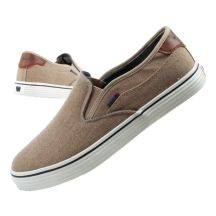 Wrangler Calypso Herren-Sportschuhe, Slip-On-Sneaker, braun, bequem