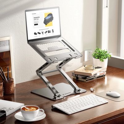17. Wozinsky WRS-CPY75DSS Laptop- und Tablet-Ständer aus Aluminium + kostenloser Smartphone-Ständer – Silber