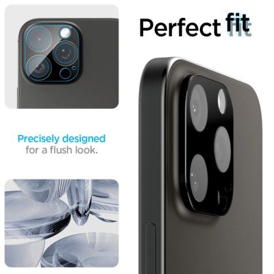 13. Spigen Optik.tR Kameraschutz für iPhone 14 Pro / Pro Max / 15 Pro / Pro Max / 16 Pro / Pro Max - Schwarz 2 Stk.