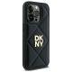 4. DKNY Quilted Stack Logo Hülle für iPhone 14 Pro – Schwarz