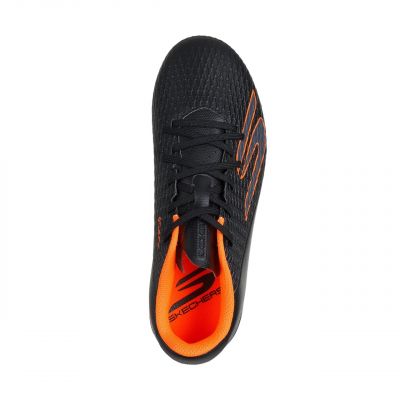3. Skechers SKX_2 Kinder-Fußballschuhe Schwarz und Orange 252160L