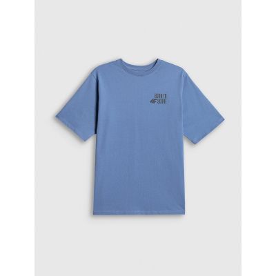 6. Locker geschnittenes Jungen-T-Shirt mit Aufdruck 4F 4FJRSS26TTSHM4277-32S