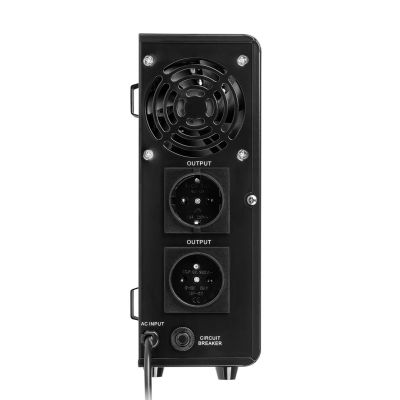 3. Rebel POWER-800 Wandmontiertes Notstromaggregat – Sinus-Wechselrichter mit Ladefunktion, 12 V/230 V, 800 VA/500 W
