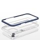 5. Klare 3in1 Hülle für iPhone 13 Mini Gel Cover mit Rahmen blau