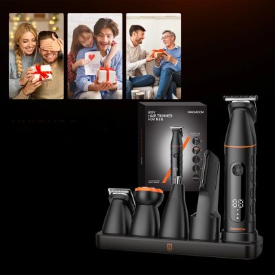 22. MAXGROOM LK-892 Multifunktionstrimmer mit austauschbaren Aufsätzen – schwarz