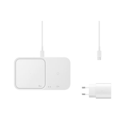 Samsung Wireless Charger Duo (mit Reiseadapter), Weiß