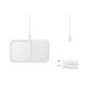 Samsung Wireless Charger Duo (mit Reiseadapter), Weiß