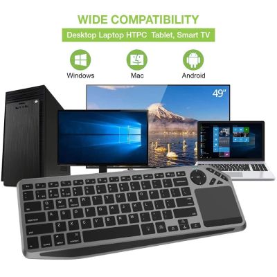 17. TECHLY DRAHTLOSE DUAL-BT/RF-TOUCH-TASTATUR