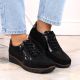 5. Filippo W PAW467 schwarze Keilschuhe aus Leder