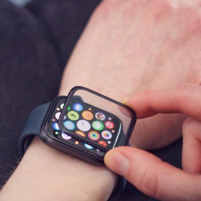 4. Wozinsky Watch Glass Hybridglas für Xiaomi Mi Band 5 schwarz